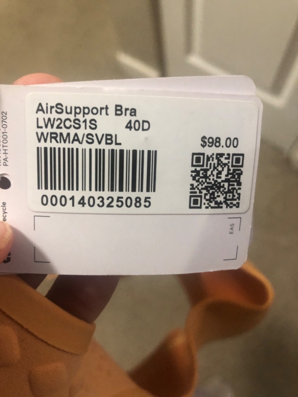 Lululemon AirSupport Sport  Bra in a warm apricot color 40D - Picture 4 of 4